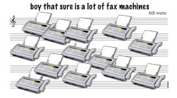 a lot of fax machines Meme Template