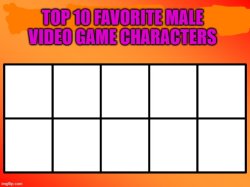 top 10 favorite video game characters Meme Template