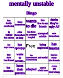 MU bingo Meme Template