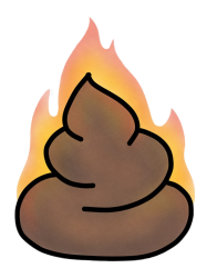 Flaming Poop Meme Template