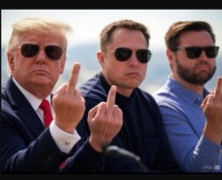 Pres. Trump, Elon Musk, & V.P. J.D. Vance Meme Template
