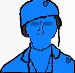 Blue plastic soldier 1k yard stare Meme Template