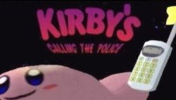 Kirby's calling the police Meme Template