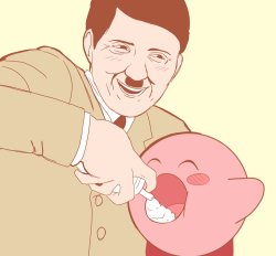 Hitler and Kirby Meme Template