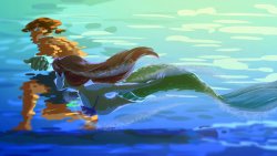 mermaid hang out Meme Template