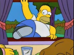 Homer climbing through the window Meme Template