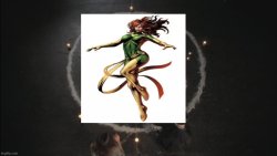 Jean Grey - Infinite Phenix Flame Battery Meme Template