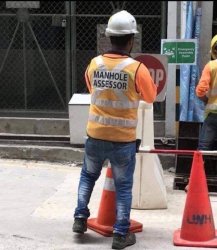 Manhole Assessor Meme Template