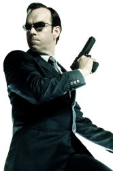 Agent Smith with Desert Eagle Meme Template