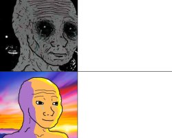 Wojak Whitered sunset Meme Template