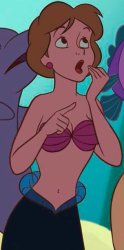 shocked mermaid Meme Template