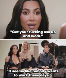 Kim no one wants to work Meme Template