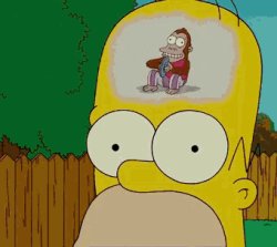 Homer trying to think Meme Template