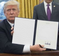 trump bill signing meme - alternate Meme Template