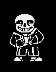 Sans leans Meme Template