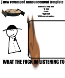 bigjim998s announcement template Meme Template