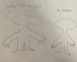 Why are we here. For torment Meme Template