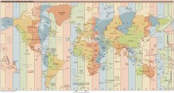 world time zone map Meme Template