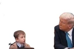 Lil X and president Trump Meme Template