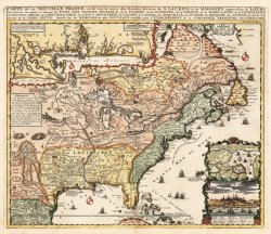 1719 Map of New France Meme Template