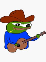 Cowboy hat pepe Meme Template