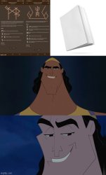 Runes | Premium Book Of Desired Nice Cock Meme Template