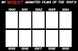 worst animated films of the 1990s Meme Template