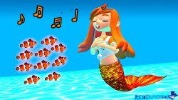 mermaid meggy singing Meme Template