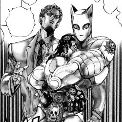 killer queen [BLANK] him Meme Template