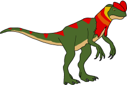 Male Dilophosaurus Kingii (Paleoverse + EOIverse) Meme Template