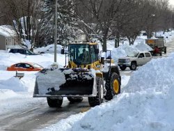 Excavator Removing Snow Meme Template