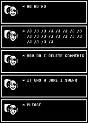 Undyne panicking Meme Template