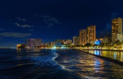 Waikiki at night Meme Template