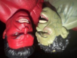 Hulk, hugging red Hulk Meme Template