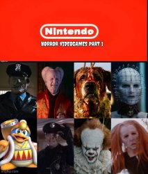Nintendo Horror Videogames Villains Meme Template