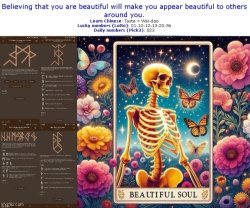 Tarot Rune Fortune 13 | Beauty Is Me Meme Template