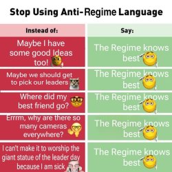 stop using anti regime language Meme Template