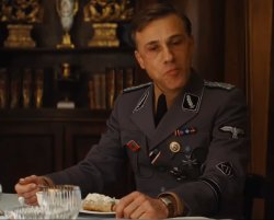 Hans Landa eating Meme Template