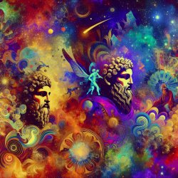 Creators of the cosmos. Chaos, Gaia, Eros Meme Template