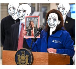 Crying coping seething left Meme Template