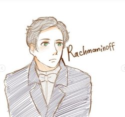 Young Rachmaninoff. Meme Template