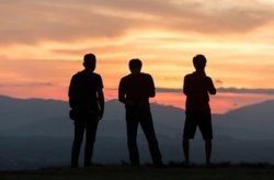 Friends Hike Silhouette Meme Template
