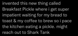 Breakfast Pickle. Meme Template