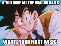 dragon ball wishes Meme Template
