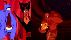 Genie x Wizard Jafar x Genie Jafar Meme Template