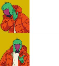 Rowdy Drake Hotline Bling Meme Template