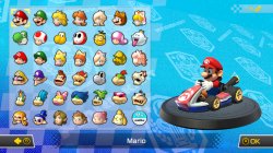 The MK8DX character selection screen at launch Meme Template