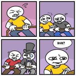 Tug of War Meme Template