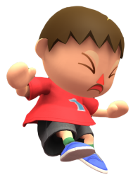 Red Villager Yeeted Meme Template
