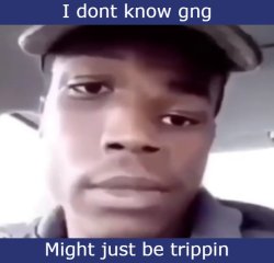Might be trippin Meme Template